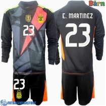 Fotballdrakt Barn Argentina Emiliano Martinez #23 Keeper Hjemmedraktsett Copa America 2024 Langermet (+ Korte bukser)